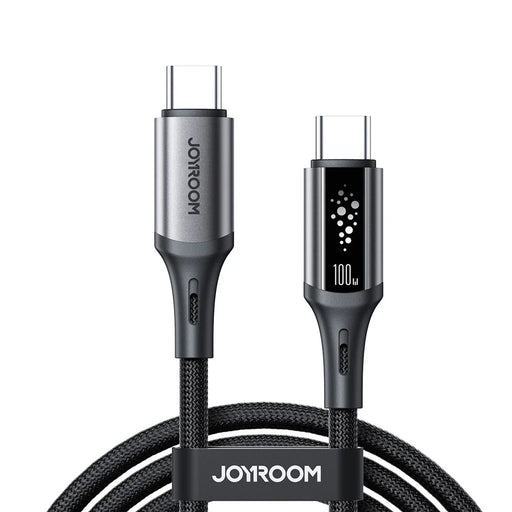 JOYROOM S-A60 1.2m Type-C to Type-C Cable 100W Fast Charging Data Sync Nylon Braided Cord - 1