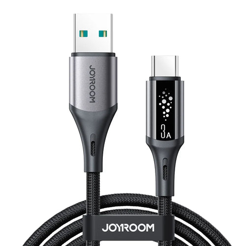 JOYROOM S-A60 1.2m 3A USB-A to Type-C Cable Fast Charging Data Sync Nylon Braided Cord - 1