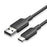 VENTION CTQBH 2m USB 2.0 Type A to Type C Data Cable 3A Fast Charging Wire for Smartphone Tablet, Black - 1