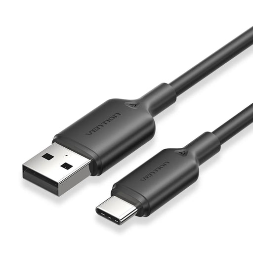 VENTION CTQBH 2m USB 2.0 Type A to Type C Data Cable 3A Fast Charging Wire for Smartphone Tablet, Black - 1