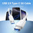VENTION CTQBH 2m USB 2.0 Type A to Type C Data Cable 3A Fast Charging Wire for Smartphone Tablet, Black - 2
