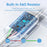 VENTION CTQBH 2m USB 2.0 Type A to Type C Data Cable 3A Fast Charging Wire for Smartphone Tablet, Black - 6