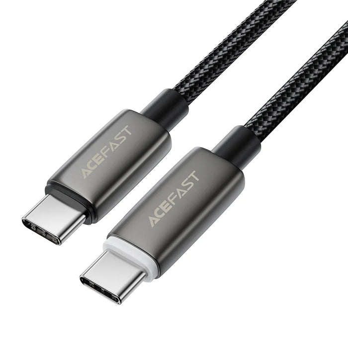 ACEFAST C23-03 1.2m Smart Power Off Charging Cable 3A 60W Fast Charging USB C to USB C Braided Data Cord - 1