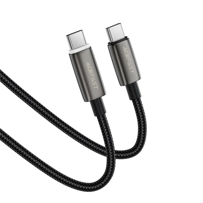 ACEFAST C23-03 1.2m Smart Power Off Charging Cable 3A 60W Fast Charging USB C to USB C Braided Data Cord - 3