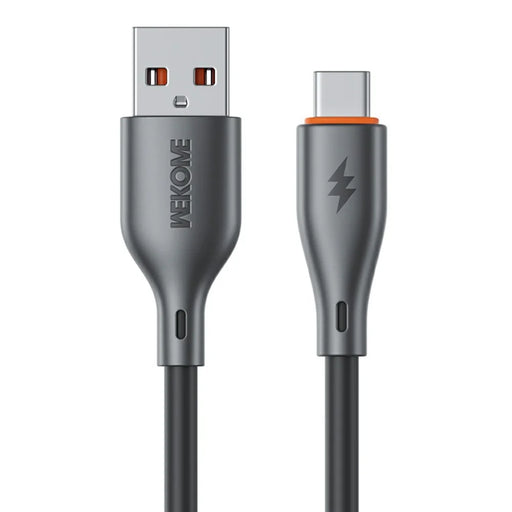 WEKOME WDC-116a Flash Series 1.2m 66W Fast Charging Cable USB to Type C 480Mbps Data Transfer Cord - Black - 1