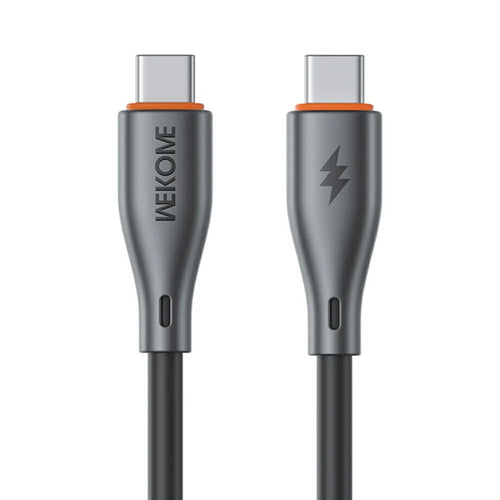 WEKOME WDC-117 Flash Series 1m Type-C to Type-C 65W Fast Charging 480Mbps Data Cable - Black - 1