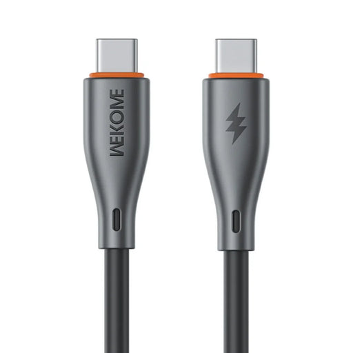 WEKOME WDC-117 Flash Series 1m Type-C to Type-C 65W Fast Charging 480Mbps Data Cable - Black - 1