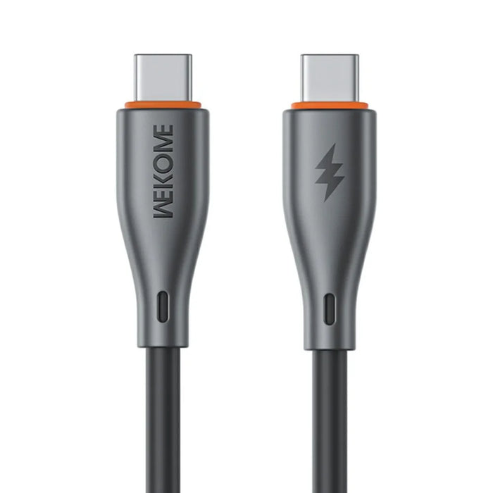WEKOME WDC-117 Flash Series 1m Type-C to Type-C 65W Fast Charging 480Mbps Data Cable - Black - 1