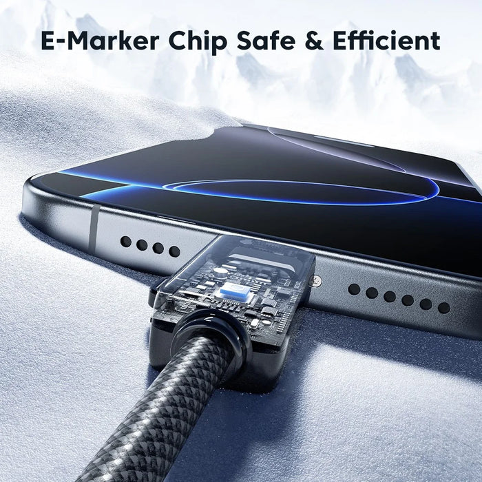 TOOCKI TQ-X95 1.5m USB-A / USB-C to USB-C / iP 240W Fast Charging 40Gbps Data Transfer Nylon Braided Cable - 5