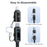 TOOCKI TQ-X96 1.2m USB-A / USB-C to USB-C / iP 100W Fast Charging Digital Display Data Cable - 2