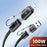 TOOCKI TQ-X96 1.2m USB-A / USB-C to USB-C / iP 100W Fast Charging Digital Display Data Cable - 3