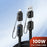 TOOCKI TQ-X96 1.2m USB-A / USB-C to USB-C / iP 100W Fast Charging Digital Display Data Cable - 4