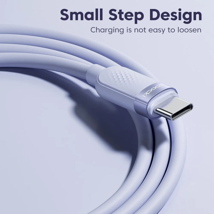 TOOCKI TQ-X90C3 1m 60W PD Fast Charging USB C to USB C Cable 480Mbps Silicone Data Cord - Black - 6