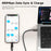 TOOCKI TX107C2 1m 100W Fast Charging USB C to USB C Cable Touch Control LED Display Data Sync Cord - 7
