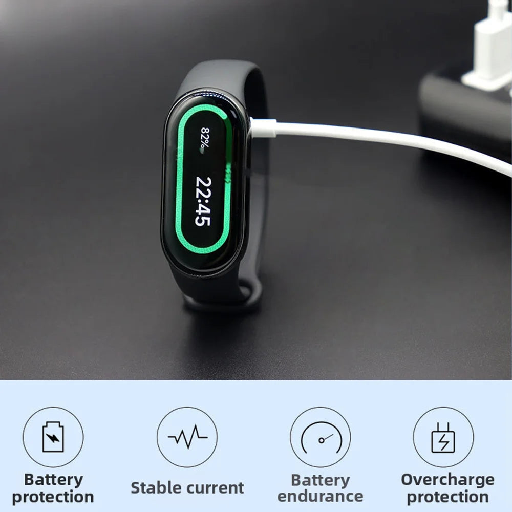 Magnetic Watch Charging Cable for Xiaomi Smart Band 10/9/8/Redmi Watch Series Type-C Connector - white/60cm - 2