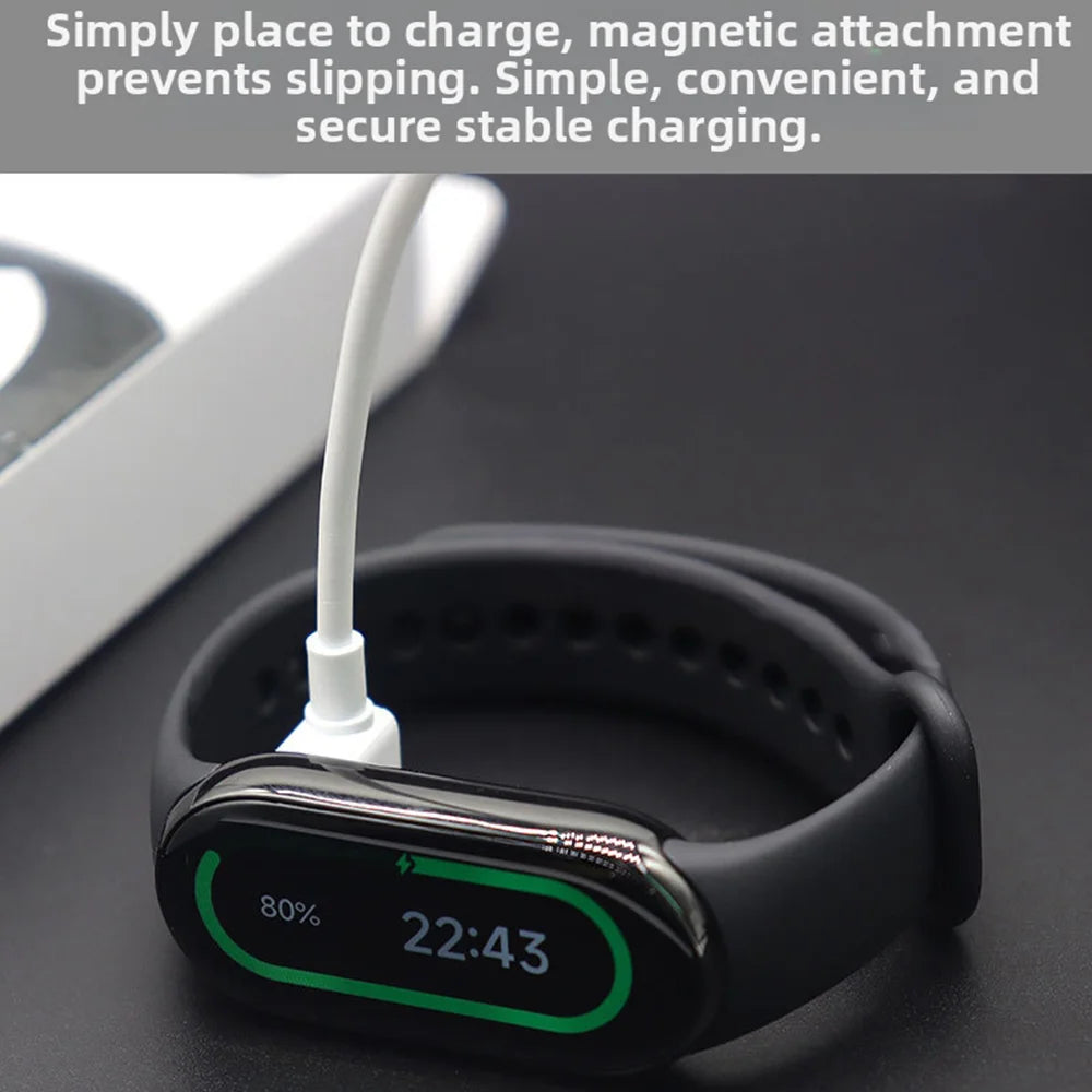 Magnetic Watch Charging Cable for Xiaomi Smart Band 10/9/8/Redmi Watch Series Type-C Connector - white/60cm - 3