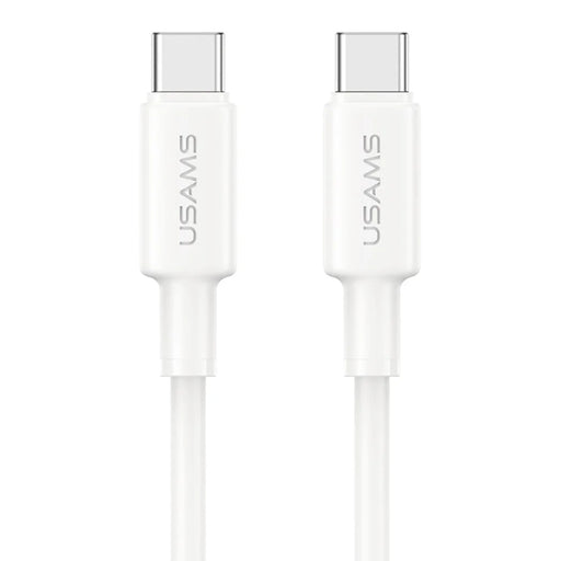 USAMS U90 SJ763 1m Type-C to Type-C Cable 60W Fast Charging Data Transfer Cord - White - 2