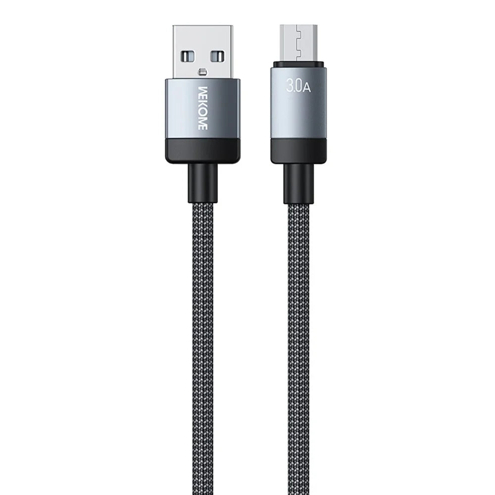 WEKOME WDC-123m Kinkong Raycor Series Braided Fast Charging Cable 3A USB to Micro 480MB / S Data Transfer Cable - 1