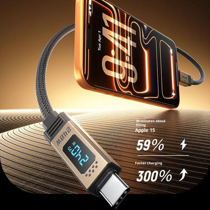 WEKOME WDC-49 Ladon 4 Type-C to Type-C Cable 40Gbps Data Transfer 240W High Power Data Cable - 3
