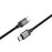 BUDI DC265TT15B 1.5m USB C to USB C PD 240W Fast Charging Magnetic Braided Data Cable - 5