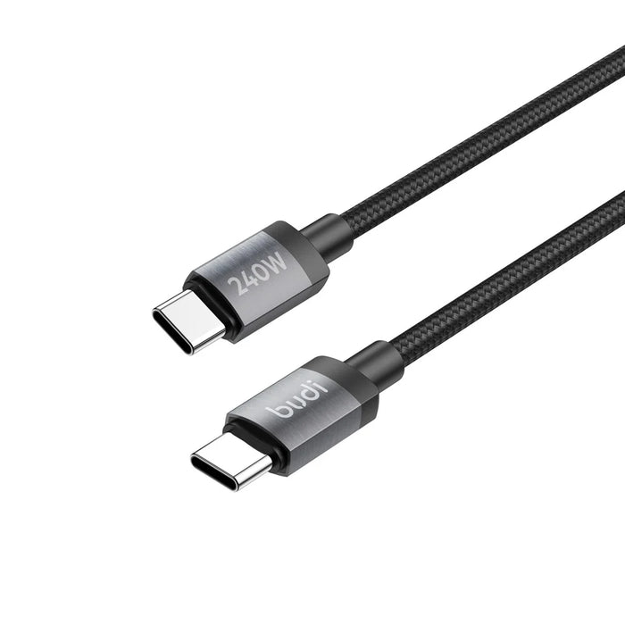 BUDI DC265TT15B 1.5m USB C to USB C PD 240W Fast Charging Magnetic Braided Data Cable - 6