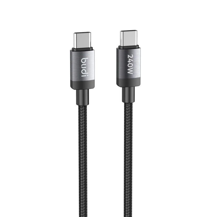 BUDI DC265TT15B 1.5m USB C to USB C PD 240W Fast Charging Magnetic Braided Data Cable - 7