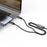 BUDI DC266TTL12B 1.2m 2 in 1 USB C to USB C  /  iP Cable 100W Fast Charging Data Sync Braided Cord - 2