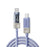 ESSAGER 1m Type-C to Type-C Charging Cable 100W Transparent Digital Display Data Cable - Blue - 2