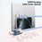 ESSAGER 1m Type-C to Type-C Charging Cable 100W Transparent Digital Display Data Cable - Blue - 6