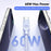 ESSAGER ES-X73 0.25m USB-C to USB-C Cable 60W Fast Charging Data Cable Smart Chip Control - Purple  /  Green - 5