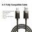 ESSAGER 1m USB A to USB C Stainless Steel Cable 7A Fast Charging 480Mbps Data Sync Cord - 2