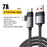 ESSAGER 0.25m USB-A to USB-C  /  Micro 480Mbps Data Sync Cord 7A 100W Fast Charging Cable - 2