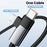 ESSAGER 0.25m USB-A to USB-C  /  Micro 480Mbps Data Sync Cord 7A 100W Fast Charging Cable - 6