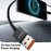 ESSAGER Smart Display USB-A to USB-C Cable 7A Fast Charging 100W Power Delivery Data Cable 2m - 3