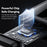 ESSAGER Smart Display USB-A to USB-C Cable 7A Fast Charging 100W Power Delivery Data Cable 2m - 5