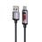 WEKOME WDC-107 1.2m 3.0A Fast Charging USB to Type-C Charger Cable 480Mbps Data Transfer Cable for Phone  /  Tablet - Black - 1