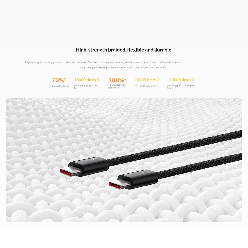 HUAWEI 1.8m 140W High Power 7A Fast Charging Type-C to Type-C Braided Data Cable for Smartphone / Tablet / Laptop (Chinese Version) - 2