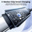 TOOCKI TX112C2 1m PD 100W USB-C to USB-C Fast Charging Cable Built-in E-Marker Chip 480Mbps Data Transfer Cable - Black - 6