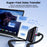 TOOCKI TX112C2 2m PD 100W USB-C to USB-C Fast Charging Cable Built-in E-Marker Chip 480Mbps Data Transfer Cable - Black - 5