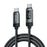 TOOCKI TX111C4 240W OLED Display USB-C Cable 1m Fast Charging Cord Data Transfer 480Mbps for Laptops / Tablets / Phones - 1