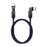 SIKAI Type C to Type C Data Cable 240W High Power Fast Charging USB C Braided Wire for Phones/Tablets/Laptops - Dual Head 540 Degree Rotation - 1