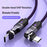SIKAI Type C to Type C Data Cable 240W High Power Fast Charging USB C Braided Wire for Phones/Tablets/Laptops - Dual Head 540 Degree Rotation - 3