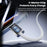 TOOCKI TX110C3 2m 100W Mini Zinc Alloy USB-C to USB-C Cable 480Mbps Data Fast Transfer Cable with Smart Chip - White - 3