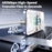 TOOCKI TX110C3 2m 100W Mini Zinc Alloy USB-C to USB-C Cable 480Mbps Data Fast Transfer Cable with Smart Chip - White - 4