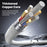 TOOCKI TX110C3 2m 100W Mini Zinc Alloy USB-C to USB-C Cable 480Mbps Data Fast Transfer Cable with Smart Chip - White - 6