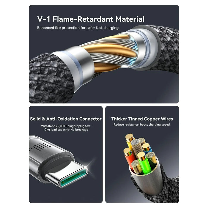 JOYROOM S-A57 1.5m Type-C to Dual Type-C 100W Fast Charging Data Cable for Laptops / Tablets / Smartphones - 6
