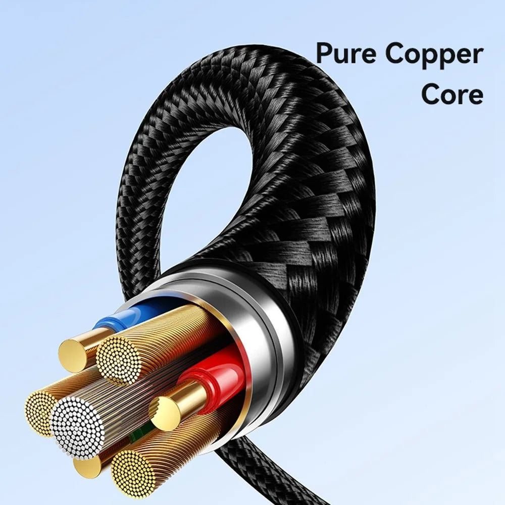 USAMS SJ769 U91 60W Aluminum Alloy Fast Charging Cable 1m USB-C to USB-C Data Cable - 5