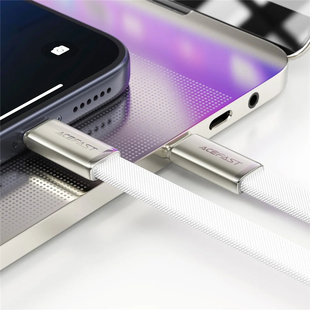 ACEFAST C24-03 USB-C to USB-C Cable Ultra Thin Charging Data Cable 60W Fast Charging Durable Nylon Braided Cable - 5