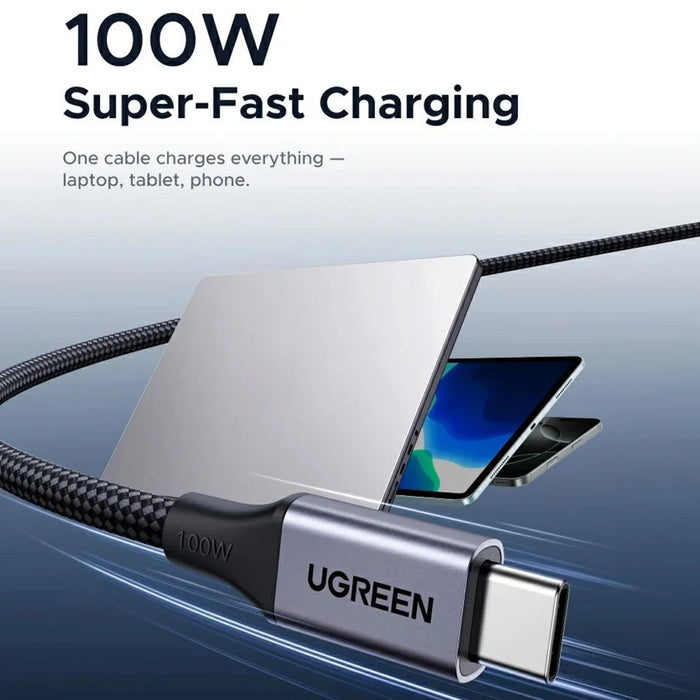UGREEN 55517 1m Magnetic USB C to USB C Cable PD 100W Fast Charging Data Cord for MacBook / iPhone / iPad - 3