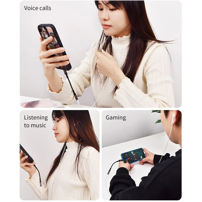 DEVIA Ipure Series Type-C to 3.5mm Audio Adapter DAC Chip Wired Connection for Phone  /  Tablet  /  Laptop - Black - 6